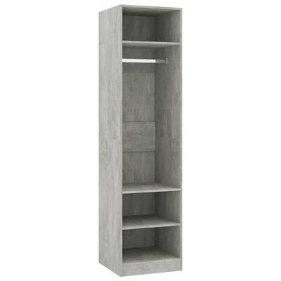 vidaXL Wardrobe Concrete Grey 50x50x200 cm Engineered Wood