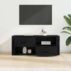 vidaXL TV Cabinet Black Oak 100 x 35 x 40 cm Engineered Wood