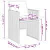 vidaXL Garden Dining Set 5 pcs Brown Poly Rattan