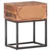 vidaXL Bedside Table 40x30x50 cm Rough Acacia Wood