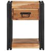 vidaXL Bedside Cabinet Brown 40 x 35 x 50 cm Solid acacia wood