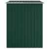 vidaXL Garden Shed Green 205x129x183 cm Galvanised Steel