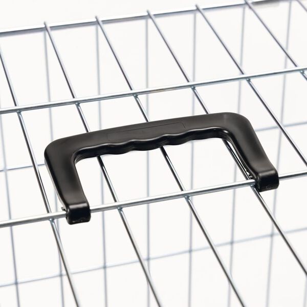 Karlie Dog Crate with 2 Doors 77x47x54 cm Silver