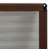 vidaXL Plisse Insect Screen for Windows Aluminium Brown 60x80 cm