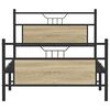 vidaXL Bed Frame without Mattress Sonoma Oak 100x200 cm Engineered Wood