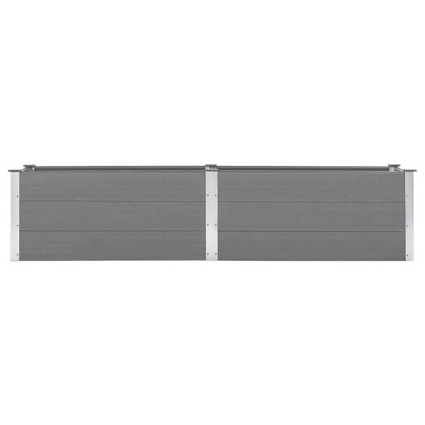 vidaXL Garden Raised Bed 250x50x54 cm WPC Grey