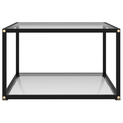 vidaXL Coffee Table Transparent 60x60x35 cm Tempered Glass