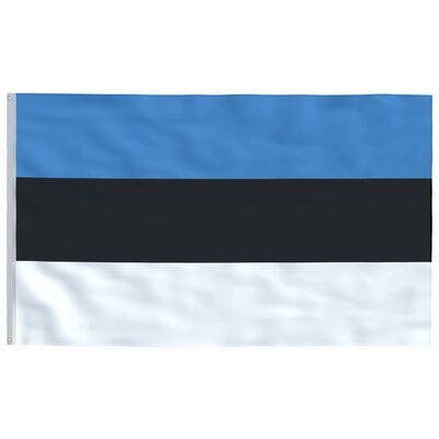 vidaXL Estonia Flag and Pole Aluminium 6 m