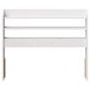 vidaXL Headboard with Shelves White 100 cm Solid Wood Pine