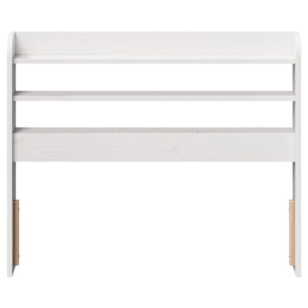vidaXL Headboard with Shelves White 100 cm Solid Wood Pine