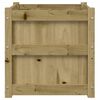 vidaXL Garden Planter 50x50x50 cm Impregnated Wood Pine
