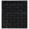 vidaXL 3D Wallpaper Bricks Self-adhesive 40 pcs Black