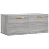vidaXL Wall Cabinet Grey Sonoma 80x36.5x35 cm Engineered Wood
