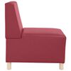 vidaXL Modular Sofa Unit Armless Wine Red 55 x 74 x 82 cm Faux Leather