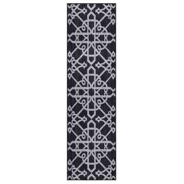 vidaXL Carpet Runner Black 80x300 cm