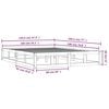 vidaXL Bed Frame without Mattress Black 140x190 cm Solid Wood