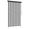 vidaXL Roller Blind Anthracite and White 160 x 250 cm