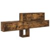 vidaXL Wall-Mounted Coat Rack with Shelf Smoked Oak 100 x 12 x 43.5 cm