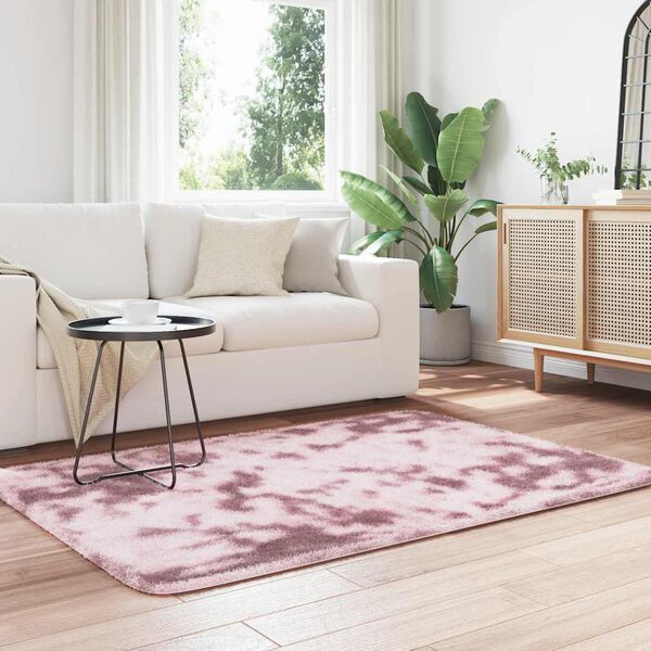 vidaXL Shaggy Rug High Pile NAVARRA Dusty Pink 120x170 cm Polyester