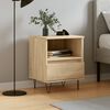 vidaXL Bedside Cabinet Sonoma Oak 40x35x50 cm Engineered Wood