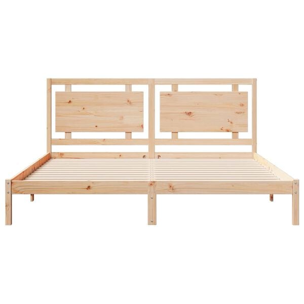 vidaXL Extra Long Bed Frame without Mattress 200x210 cm Solid Wood