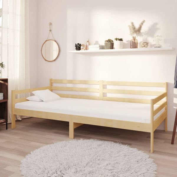 vidaXL Day Bed without Mattress Solid Wood Pine 90x200cm