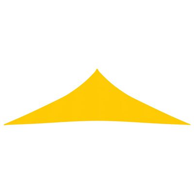 vidaXL Sunshade Sail 160 g/m² Yellow 3.5x3.5x4.9 m HDPE