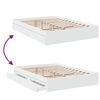 vidaXL Bed Frame with Drawers without Mattress White 140x200 cm