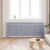 vidaXL MDF Radiator Cover Grey 205 cm