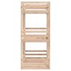 vidaXL Triple Bunk Bed without Mattress 80x200 cm Solid Wood Pine