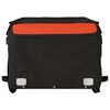 vidaXL Bike Trailer Black and Orange 45 kg Iron
