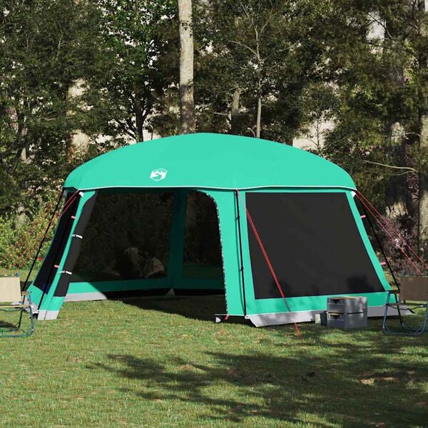 vidaXL Pool Tent with Removable Fly & Mesh Walls Sea Green 618x532 cm