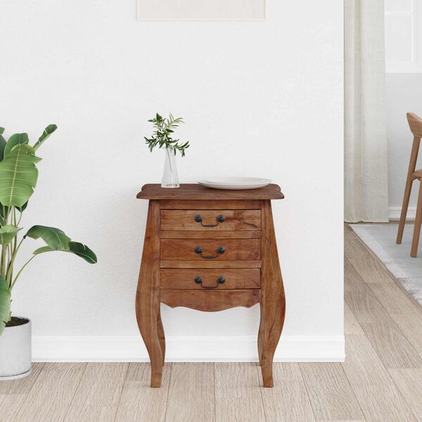 vidaXL Storage Chest 48 x 35 x 64 cm Solid Mahogany Wood