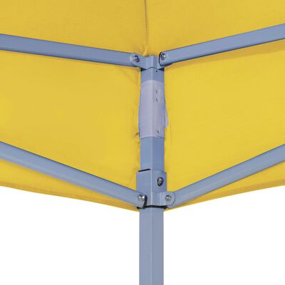 vidaXL Party Tent Roof 3x3 m Yellow 270 g/m²