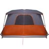 vidaXL Camping Tent with Porch 4-Person Orange Waterproof