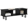 vidaXL TV Stand Black Oak 100 x 35 x 35 cm Engineered Wood