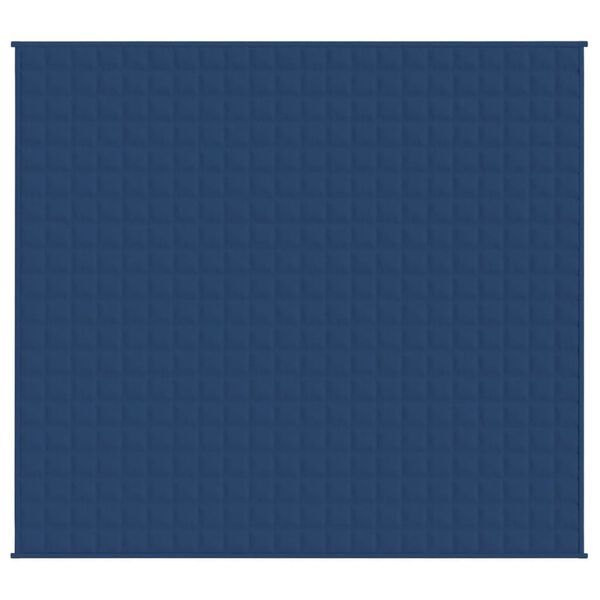 vidaXL Weighted Blanket Blue 220x240 cm King 15 kg Fabric