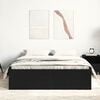 vidaXL Bed Frame without Mattress Black Oak 120x200 cm Engineered Wood