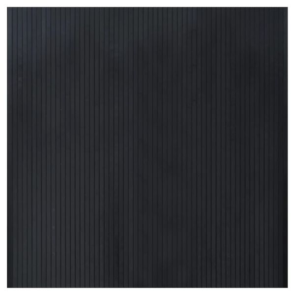 vidaXL Rug Square Black 100x100 cm Bamboo