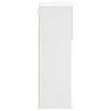 vidaXL TV Cabinet with LED Lights White 30.5x30x90 cm