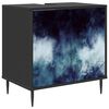 vidaXL Bathroom Cabinet RAALTE Black Oak 60 x 40 x 61 cm