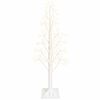 vidaXL Starburst Christmas Tree White 17 x 17 x 120 cm Plastic