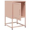 vidaXL Bedside Cabinet Pink 36x39x60.5 cm Steel