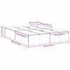 vidaXL Storage Bed Frame Concrete Grey 135 x 190 cm Engineered Wood