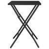 vidaXL Folding Garden Table Anthracite 50x50x72 cm Steel Mesh