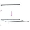 vidaXL Retractable Awning Manual Yellow and White 350 x 250 cm