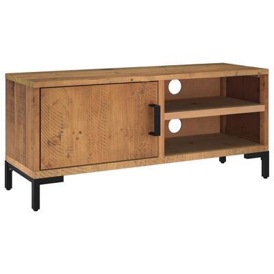 vidaXL TV Cabinet Brown 90x30x40 cm Solid Pinewood