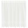 vidaXL Lace Curtain with Curtains Floral White 100 x 150 cm Polyester