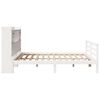 vidaXL Bookcase Bed without Mattress White 180x200 cm Super King Solid Wood Pine