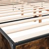 vidaXL Bed Frame without Mattress Smoked Oak 200x200 cm